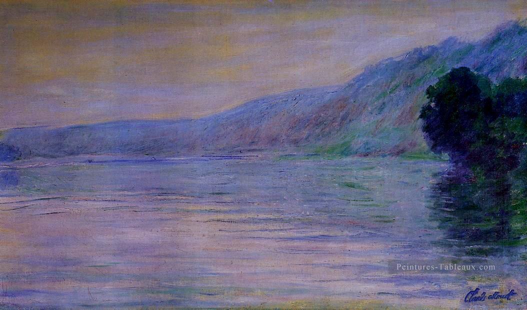 La Seine à PortVillez Harmony en Bleu Claude Monet Peintures à l'huile
